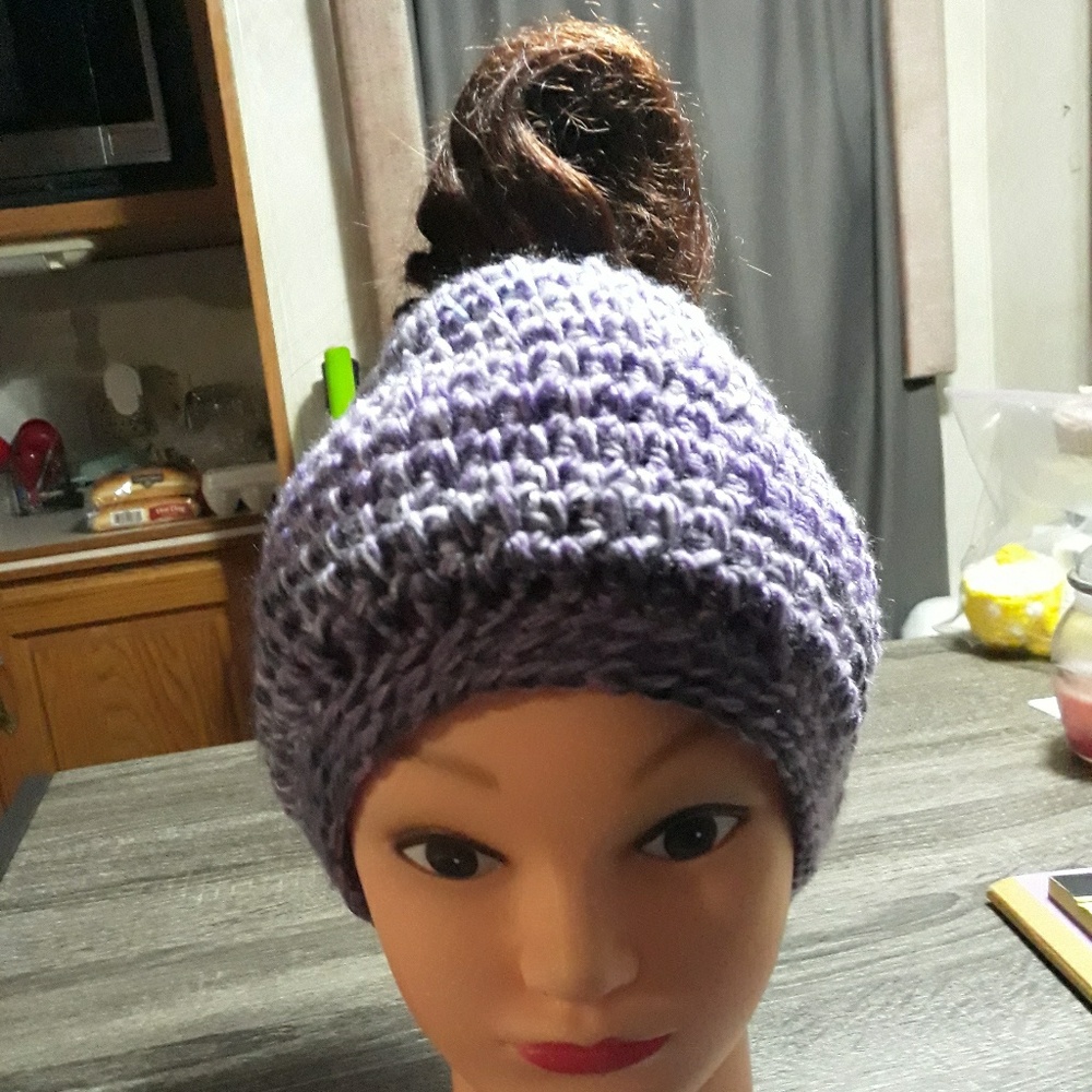 Handmade messy beanie